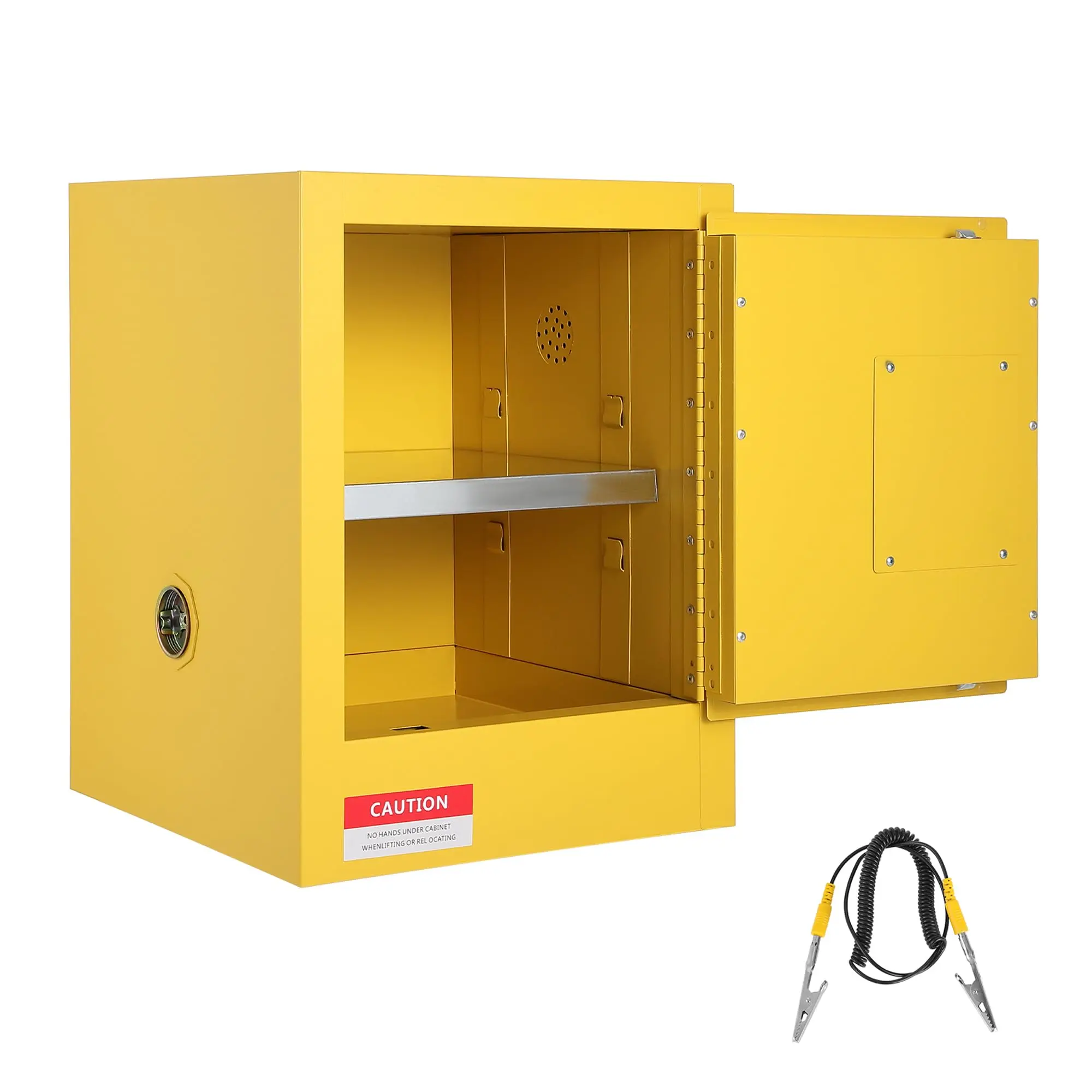 Garvee Cold-Rolled Steel Flammable Liquid Storage Cabinet with Auto Closing Door for Industrial Use, Hazardous and Fire Resistant Safety Storage Solutions