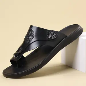 Men’s Summer Non-Slip Wear-Resistant Flip Flops – Fashionable Soft Sole Comfortable Slides for Home and Outdoor Use fathersdaygift