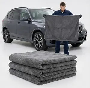 Super Absorbent Car Drying Towel XL (24"x36") - Twisted Loop Microfiber Cloth for Scratch Free Detailing
