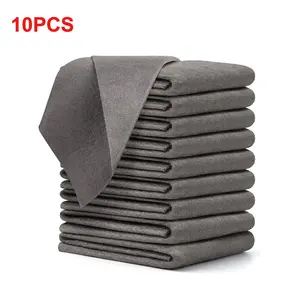 10 Counts Thickened Magic Cleaning Cloth,Microfiber Streak Free Cloth,Reuseable Magic Fiber Towels Rags,Cleaning cloths with multipurpose Use,Miracle cloths for Glass,Kitchen Vehicle windows