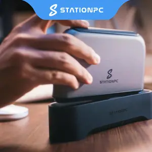 PocketCloud Portable NAS with M.2 NVMe & SD Slots, up to 16TB Capacity (Diskless), One-Click Backup,Supports Wi-Fi 6, LCD Display, App Control, 3200mAhx2 Replaceable Batteries for Outdoor Use