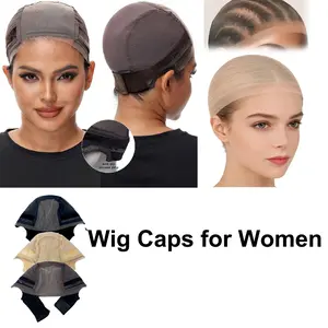 Lace Wig Grip Cap for Glueless Wig 4x5 Transparent Lace Reusable Adjustable Non Slip Cap with Velcro Headband for Women Medium Size Soft Skin Friendly#MothersDayGift #GiftsForHer