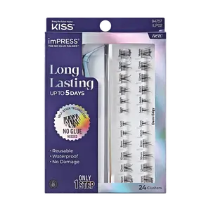 imPRESS Falsies Long Lasting Self Adhesive Eyelashes – Demi Edgy
