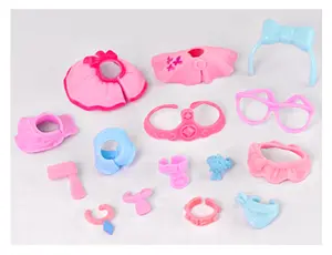 Mini Accessories Sets for Mini Toy Pets,Include Collar Necklace Jacket Dress Crown Glasses Shoes Sofa Scarf Hat