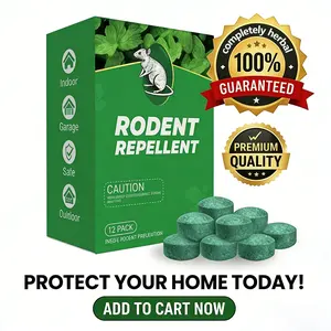 12 - Pack User - preferred Natural Rodent Repellent Balls! High - quality with peppermint and lemon oil. Cost - effective, quick - response against squirrels, rats, etc. Safe, long - lasting, easy - to - use, and space - saving for indoor & outdoor use.