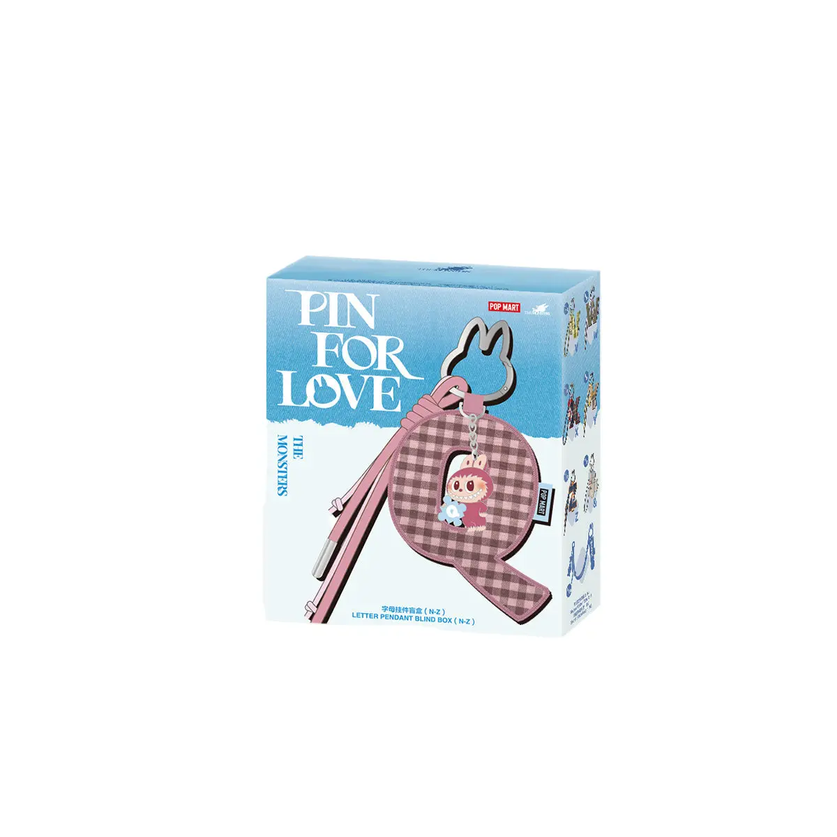 Pop Mart Labubu The Monsters Love Series Alphabet Form Letter Pendant (N-Z) Single Blind Bag Keychain - 100% Authenticity Guaranteed, Surprise Charm Key Fob for Collectible Figurine Enthusiasts, Keychains, Blind Bags, Keychain For Bags, Character