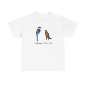 Blue Jay and Raccoon T-Shirt |   just a regular life