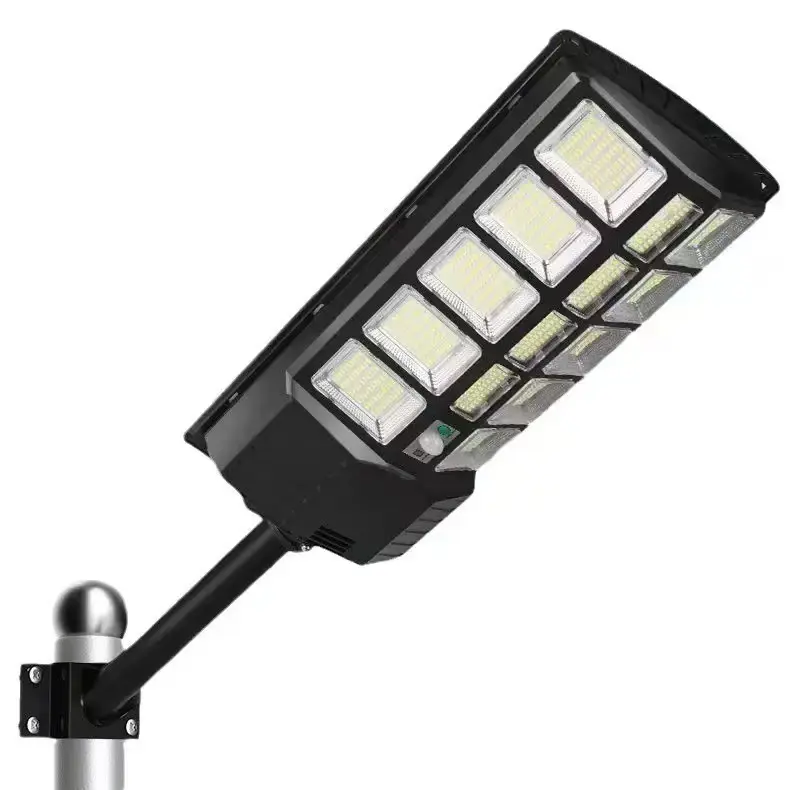 LED Solar Street Lamp - IP65 Rating Waterproof Garden Light with Dusk-to-Dawn Motion Sensor, Auto On/Off, Remote Control, Versatile Mounting, Batteries, Energy-Saving for Outdoor Landscape Lighting & Home Improvement Security