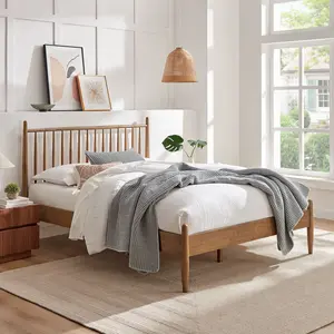 Zane King Size Spindle Bed in Walnut