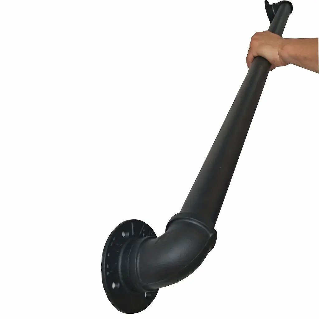 Staircase Handrail 1-10ft Complete Kit Wrought Iron Diameter 1.3" Thickened Banister Rail Wall Support Hand Railings for Stairs, Stair Railing, Durable Railing, Classic Design, Sturdy Railing, Highquality Metal, Wallmounted Railing, Interior Decor