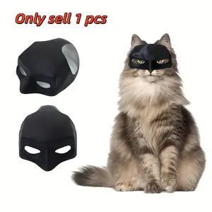 Pet Superhero Masks for Cats, Durable Plastic Material, Fun Role-Playing Photo Props, Ideal for Costume Parties & Photoshoots
