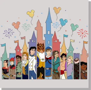 Castle With Princes DTF Transfer