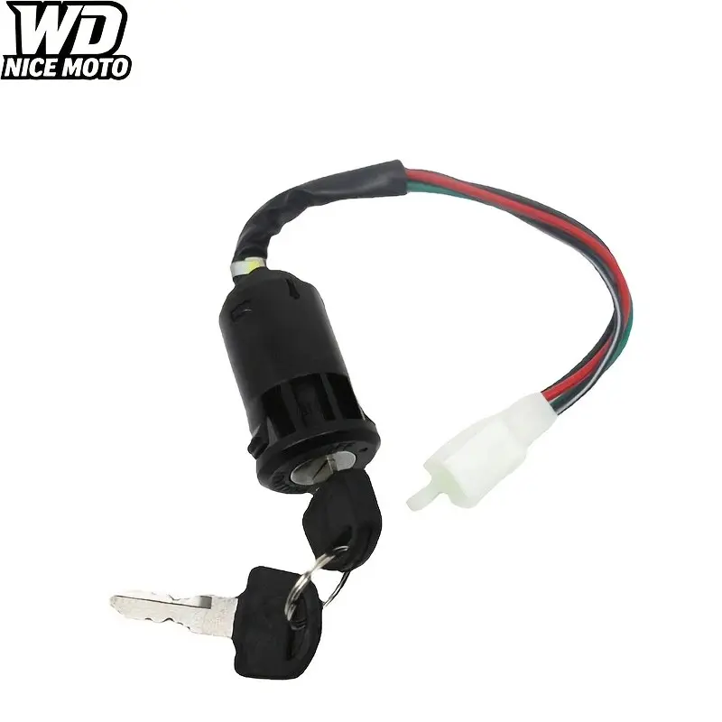 WD NICE MOTO 1pc 50cc-250cc Motorcycle Ignition Switch with Keys, Easy Installation, Scooter Accessories, Replacement Parts for Quad Dirt Bike, Atv On/off