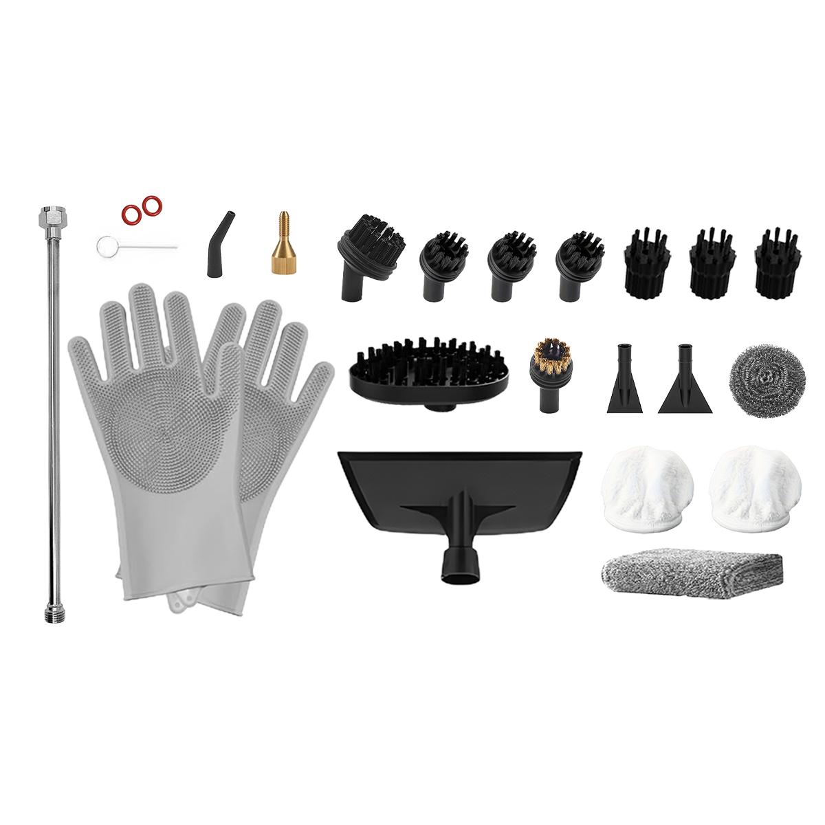 2500W steam cleaner, car steam cleaner, handheld high-temperature and high-pressure steam cleaner, car detailing steam cleaner, comes with 20 accessories, suitable for cars, kitchens, and bathrooms.