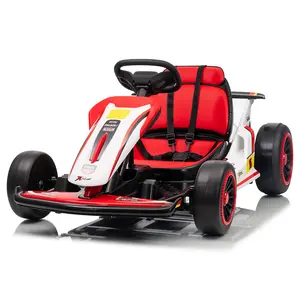2026 Upgraded 24V Electric Go Kart for Kids Ages 6–12 High-Speed Drift Music Dual Speed Options Durable Safe Design with Bluetooth Music & Real Driving Feel