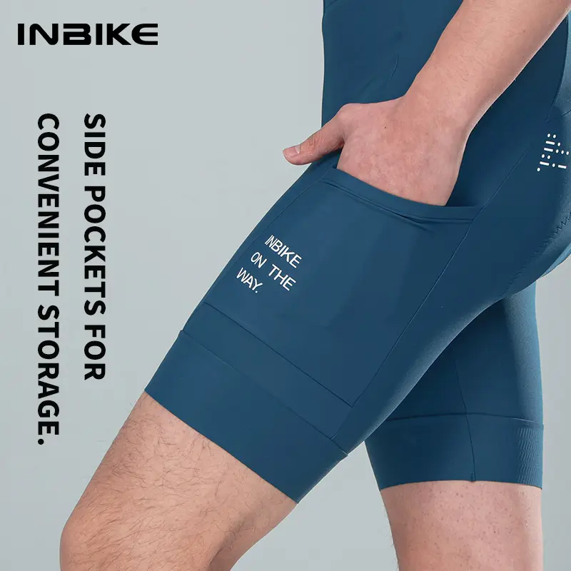 INBIKE Men's Padded Cycling Shorts - Quick-Dry Compression Panels, 4D Mesh, UPF 50+, Ergonomic Reinforced Chamois, Slip-Resistant, Dual-Terrain Design, 3 Pockets, XL - Professional Mountain Biking Gear, Machine-Washable, Riding Shorts, Biker Shorts