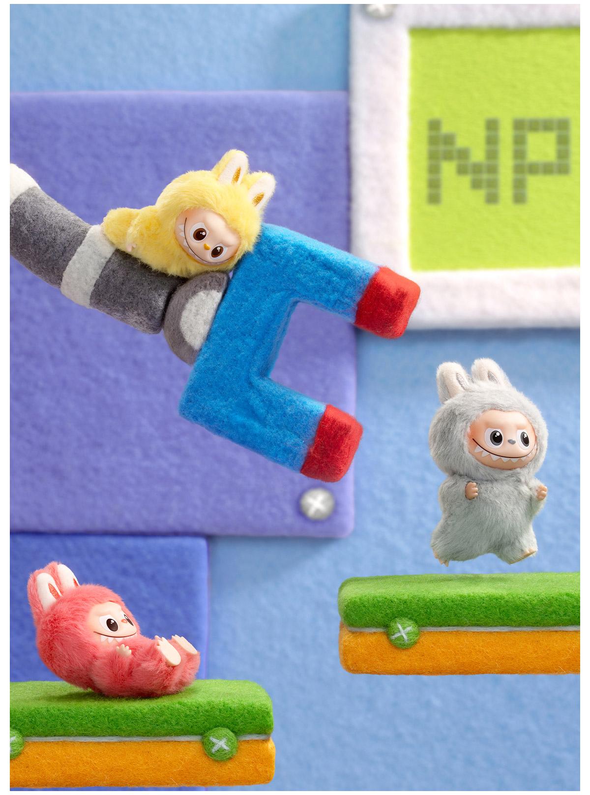 POP MART THE MONSTERS Pin for Love Series - Vinyl Plush Pendant blind box (A-M), Labubu Collectible Toys-1.0