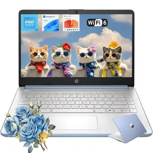 HP 2025 14 Inch Small Laptop for Student Business, Intel N150 CPU, 14" Anti-Glare, up to 16GB RAM, 256GB Storage, Wi-Fi 6, Copilot AI & 1 Year Office 365, Windows 11 Home