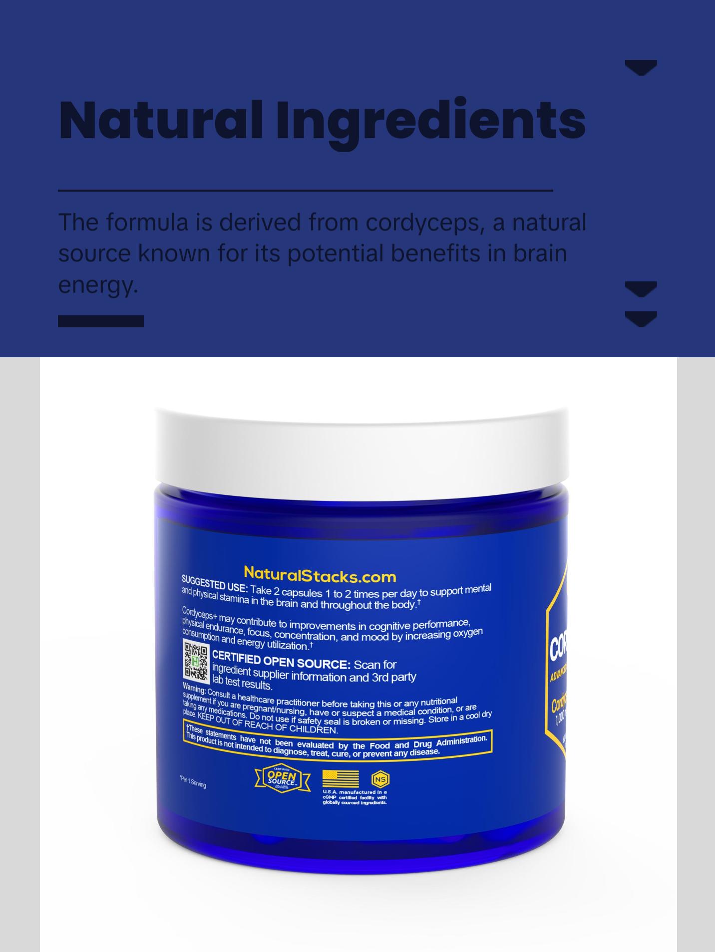 Cordyceps+ The advanced brain energy formula.*