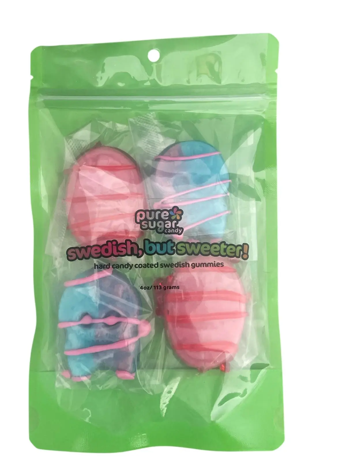 Swedish, But Sweeter - Hard Candy Coated Swedish Gummies (Dizzy Skulls and Strawberry Pomegranate Ovals)