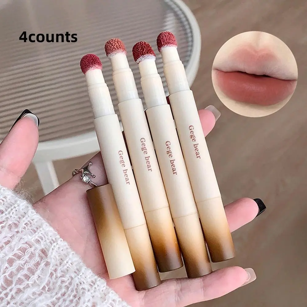Long-Lasting Matte Lipstick, 4 Counts/set Moisturizing Matte Lipsticks, Suitable for Women and Girls Daily Use, Girls Makeup Accessories, Beauty Lipstick Set