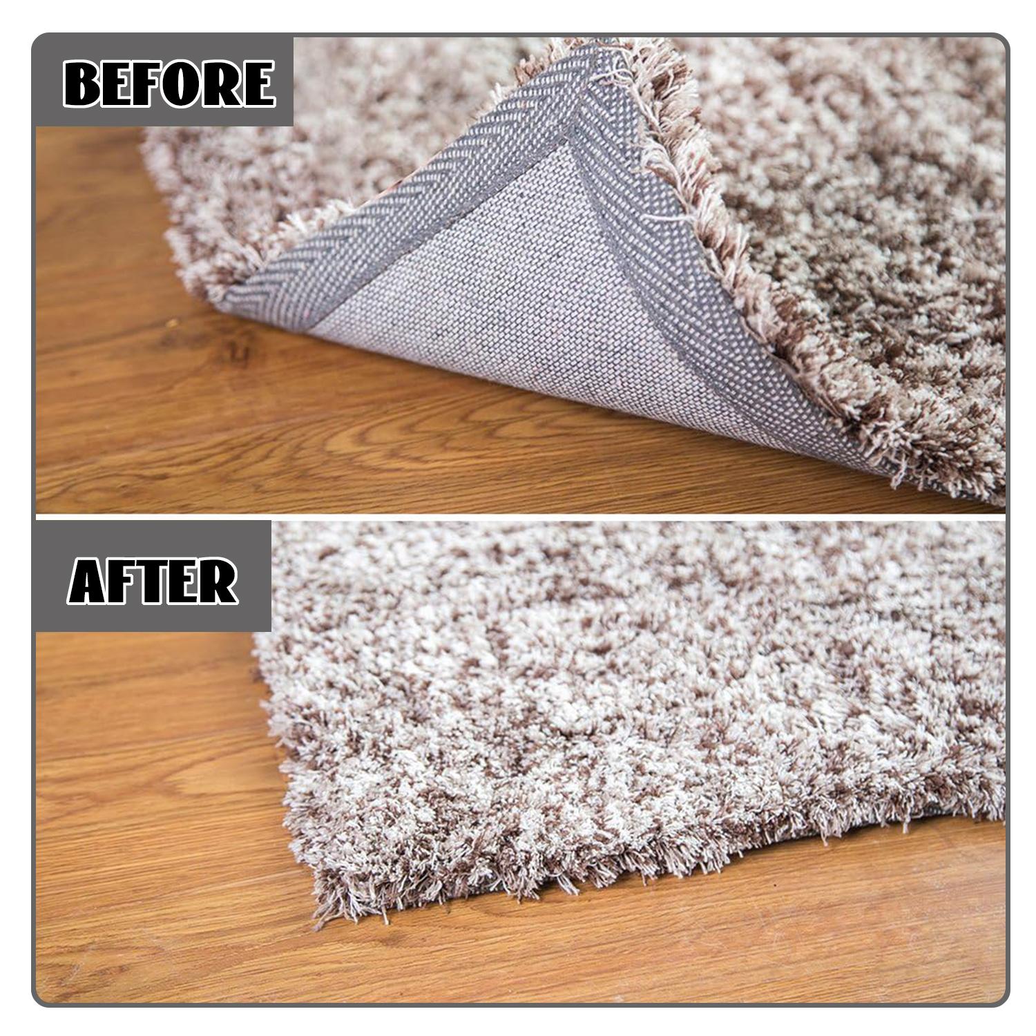 8Pack Non-slip Carpet Stickers, Non-slip Area Rug Stickerfor Rugs, Sofa, Car Seat, Tablecloth, Bathroom, Living Room