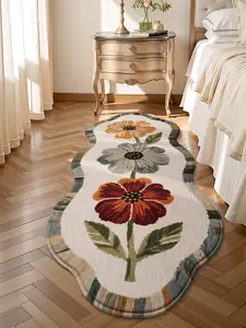 LUMIRUGS Trending Floral Pattern Non-Slip Cozy Floor Mat Single Piece Ideal Decorative Carpet for Home Living Room Bedroom Study Must-Have Vanity Decor Household Ornament Rug Washable Non-Slip Floral Abstract Plush