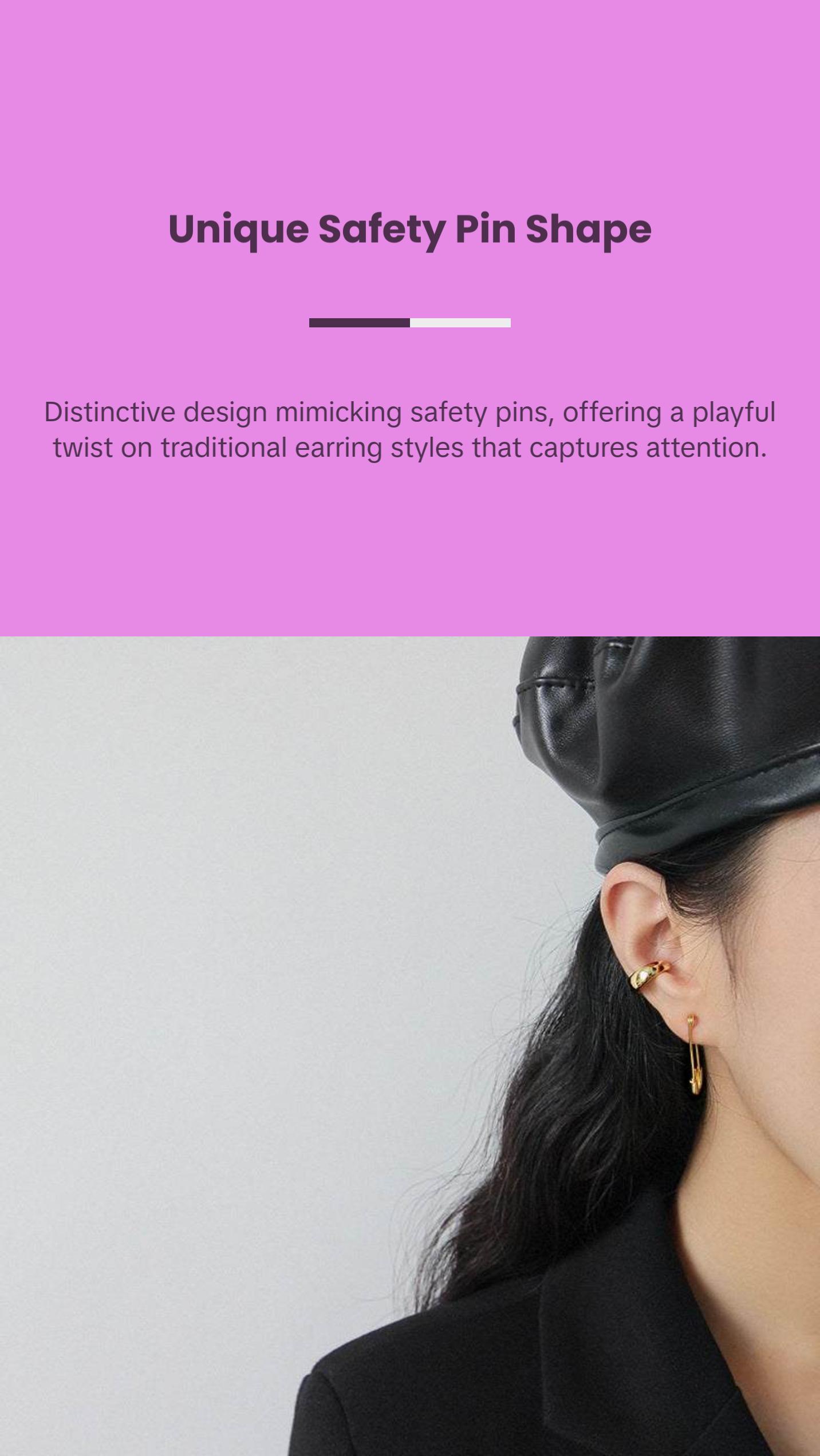 Safety Pin Earrings