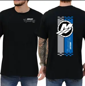 Mercury Marine Racing Mens Short Sleeve 2 Side Printed T-Shirt