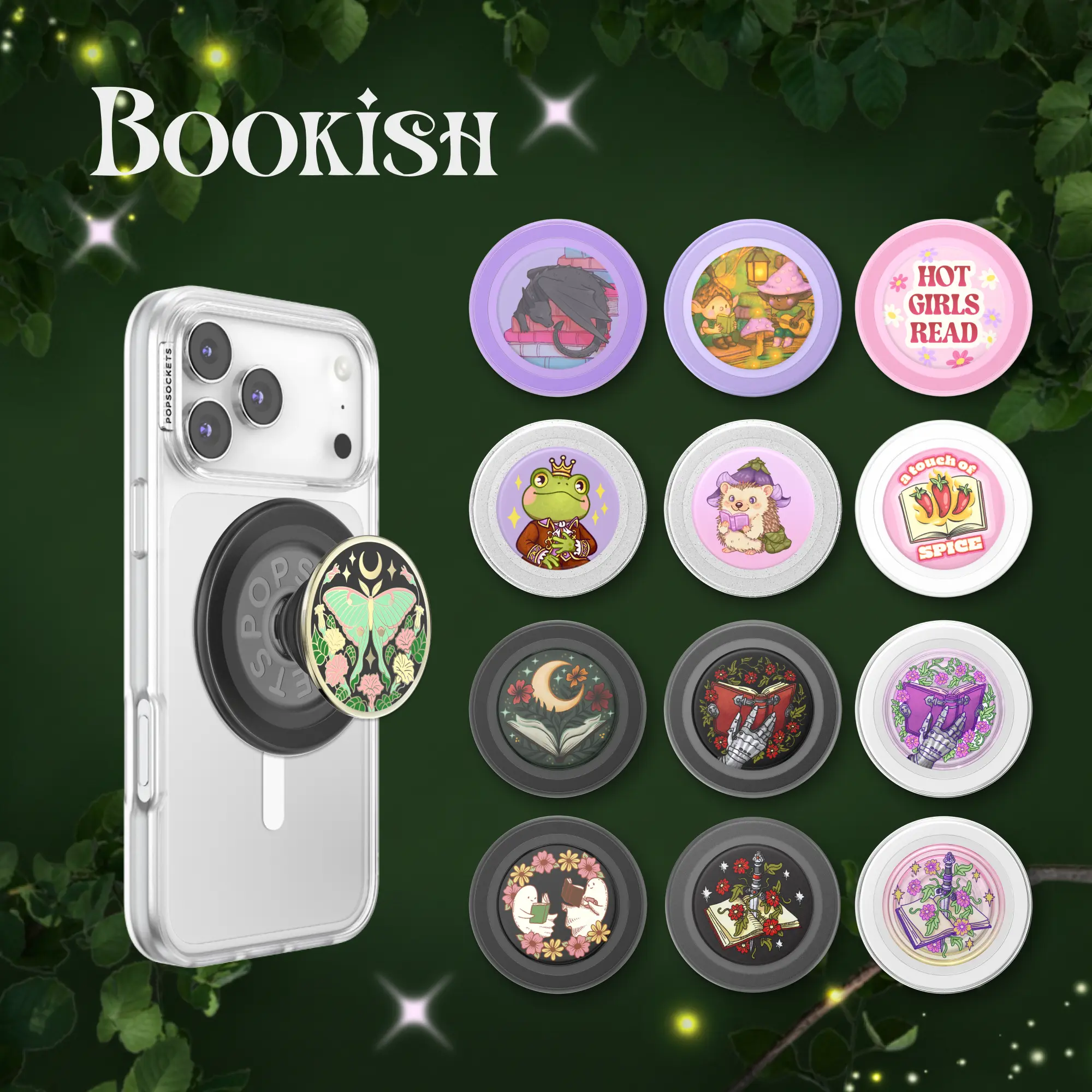 Bookish PopGrip for MagSafe - Magnetic Phone Grip and Phone Stand - PopSockets