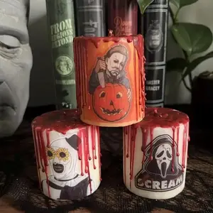 Bloody horror handmade blood drip candles