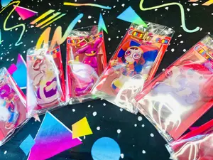 Digital Circus Glitter Epoxy Acrylic Keychain Charms