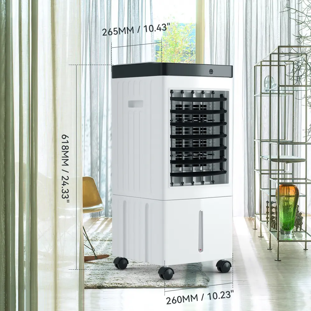 10L-32L-60L Evaporative Air Cooler, 3-IN-1 Cooling Fan & Humidifier with Remote Control