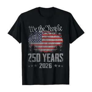 Vintage 250 Years 1776-2026 250th Birthday 4th July T-Shirt