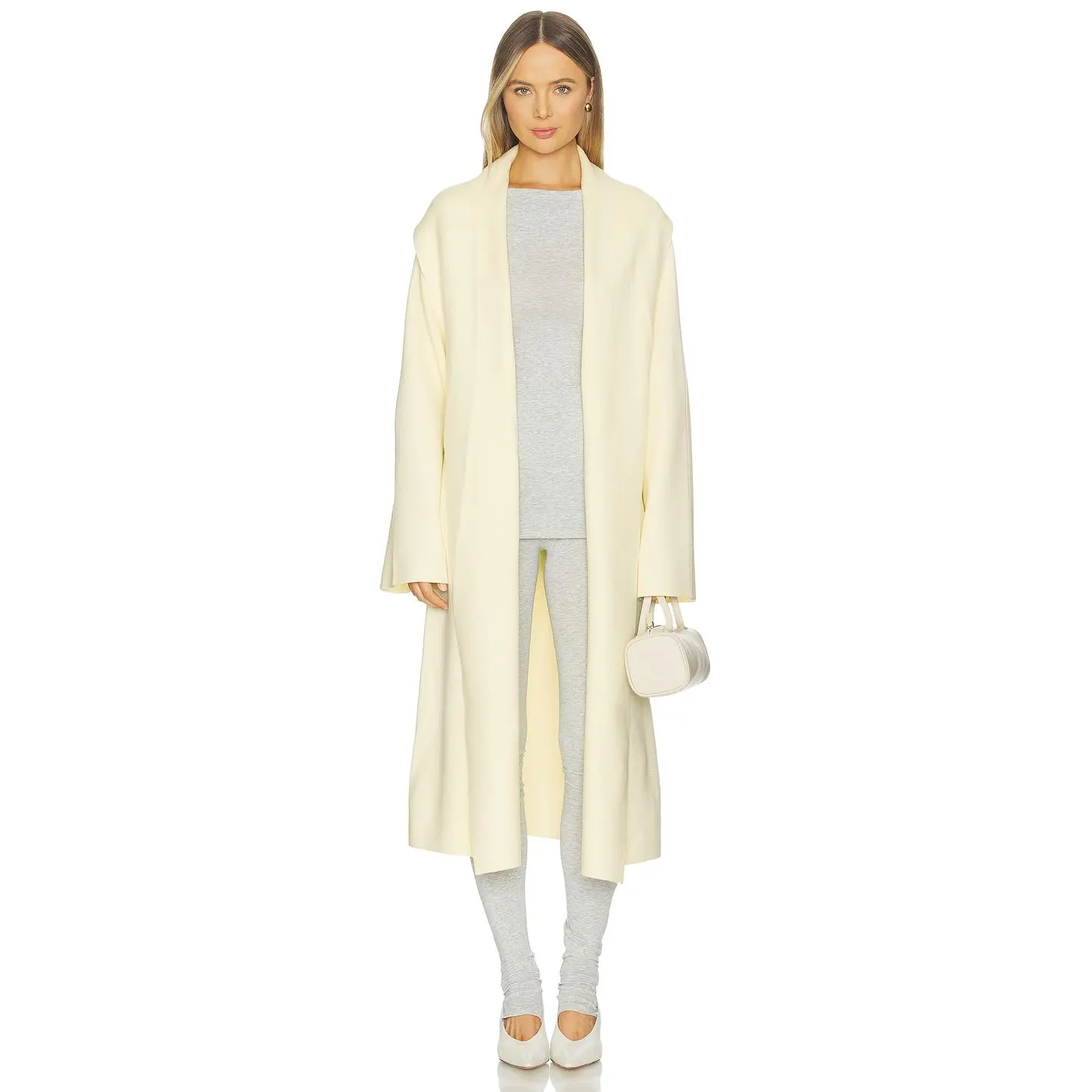 SEROYA Crosby Sweater Duster in Pastel Yellow