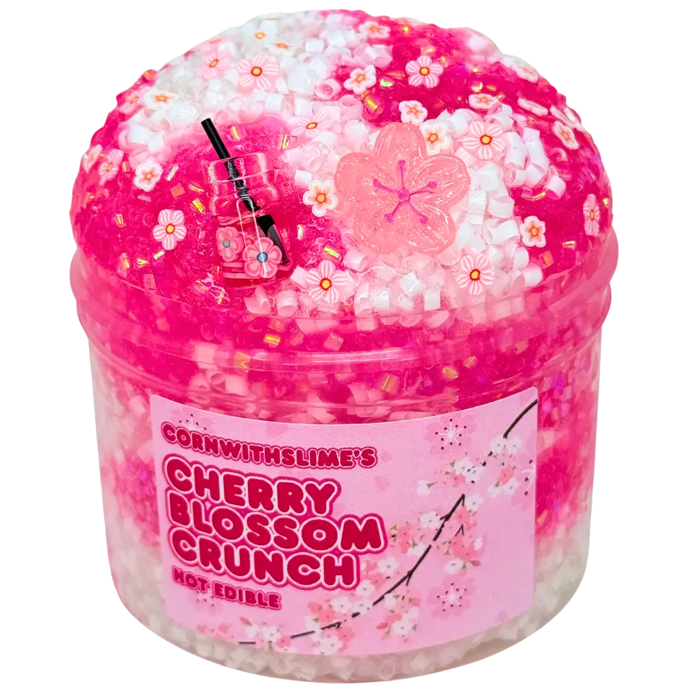 Cherry Blossom Crunch 8oz Slime Bingsu Texture Scented Cherry Blossom