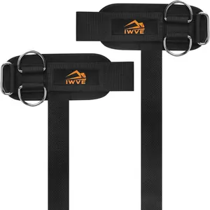 IWVE 18 inch Cotton Lifting Wrist Straps for Weightlifting, Deadlifts, Powerlifting, Gym Wrist Wraps for Men & Women,  Workout Bands Bodybuilding Strength Training