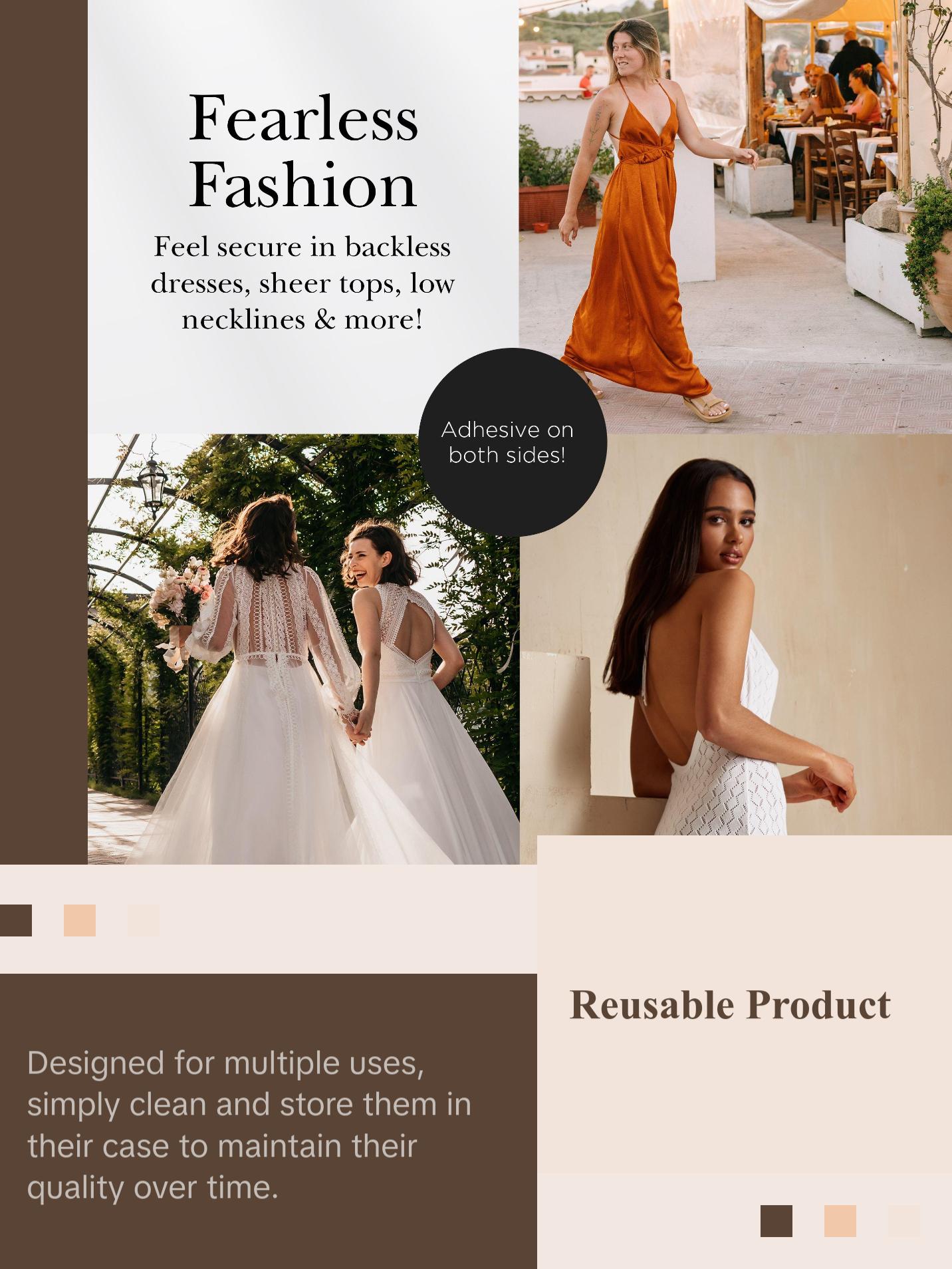 Nippies Double-Sided Sticky Nipple Covers - Reusable Breast Pasties - One Side Sticks To You, The Other Sticks To Your Clothes - Stay Put In Place