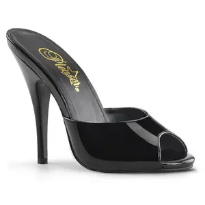 Pleaser Seduce-101 Women's High Heel Peep Toe Mule Sandals, Elegant Fashionable Sandals