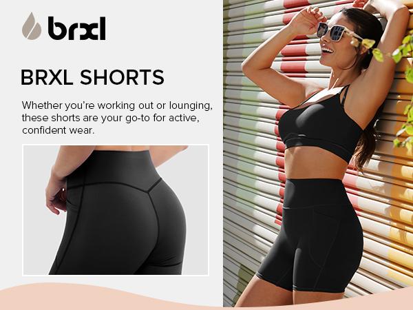 BRXL Women's High-Waisted No Front Seam 5" Biker Shorts - Underwear-Free Buttery Soft Butt Lifting with Pockets & Moisture-Wicking oga Gym Activewear #Volleyball #Running#TikTokMadeMeBuyIt#TikTokShopBacktoSchool#outdoorfun #warmupforholiday BRXL Women's High-Waisted No Front Seam 5" Biker Shorts - Underwear-Free Buttery Soft Butt Lifting with Pockets & Moisture-Wicking oga Gym Activewear #Volleyball #Running#TikTokMadeMeBuyIt#TikTokShopBacktoSchool#outdoorfun #warmupforholiday