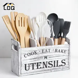 1 piece 3-piece set of wooden kitchen storage boxes, countertops and wall mounted kitchen storage supplies, kitchen organization and storage, kitchen accessories, cutlery racks