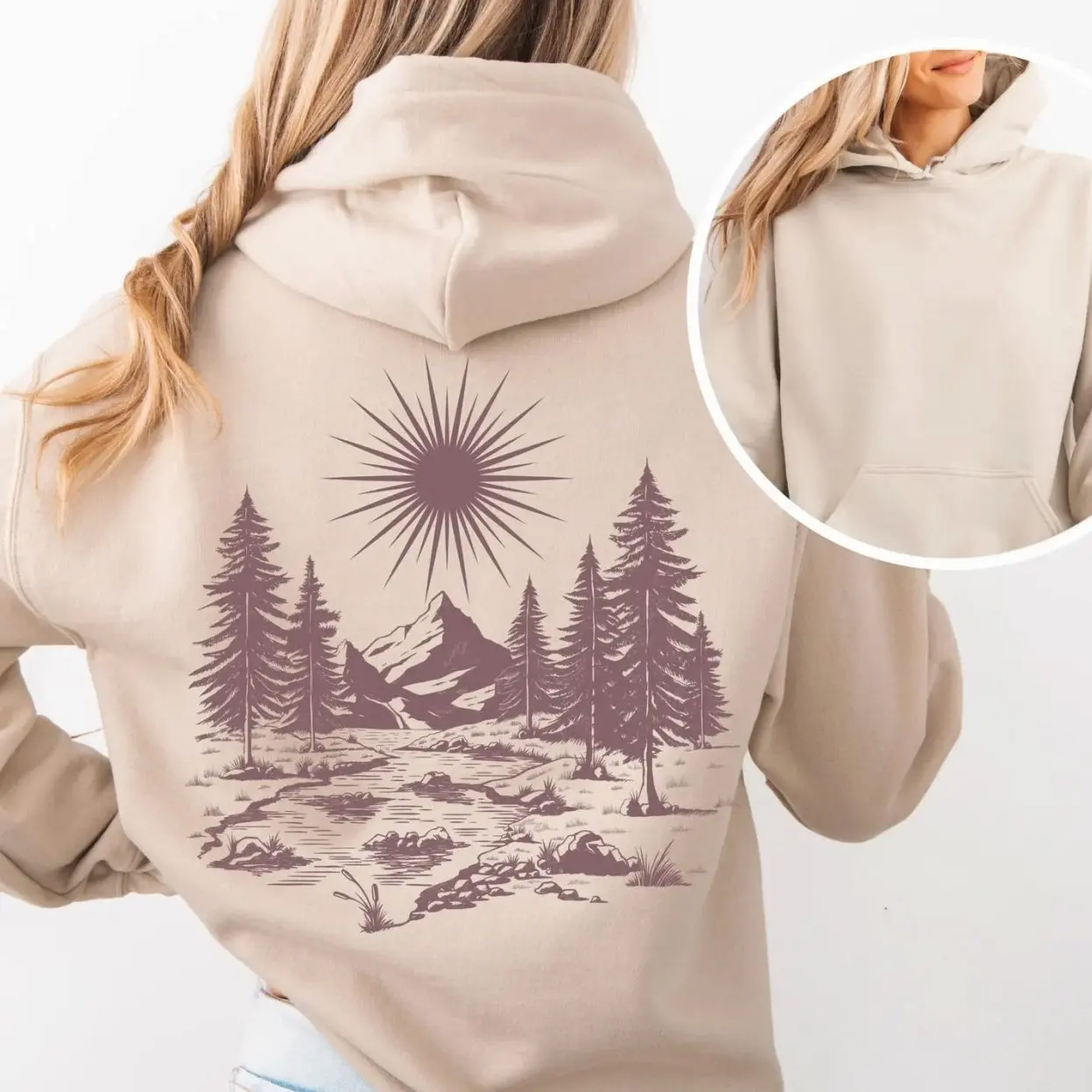 Nature Hoodie, Cottage Core Hoodie, Mountain Hiking Gift, Forest Core Shirt, Y2K T-Shirt/Sweatshirt/Hoodie, Granola Girl, Nature Lover Gift, Camping Adventurer 7EX