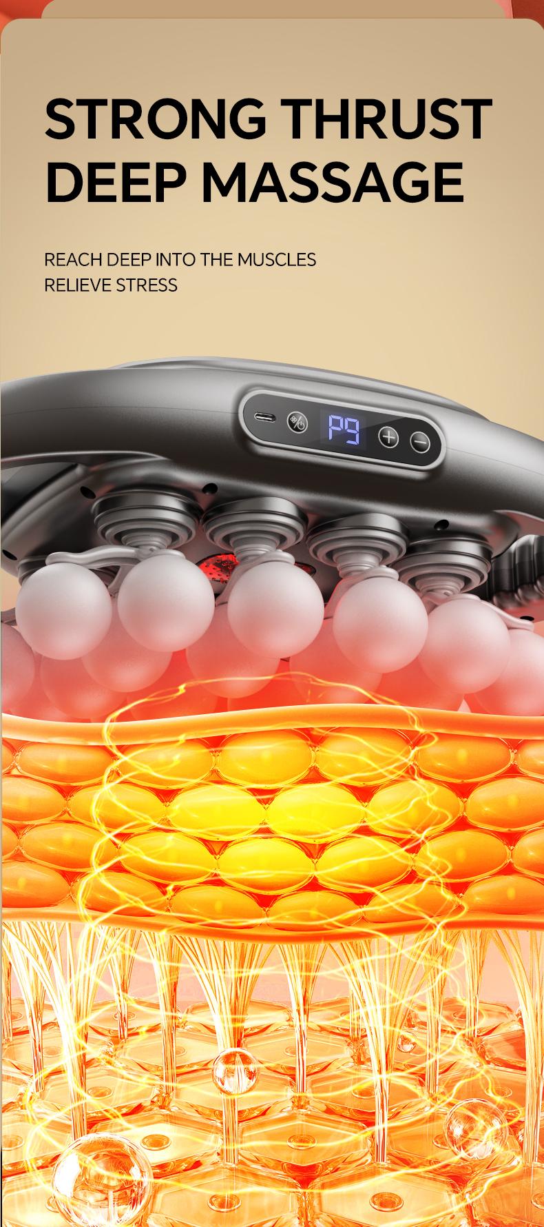 BENBO 20-Ball Massage Gun with 30 Levels & 9 Modes, Quiet Muscle Massager for Back, Shoulders, Legs & Feet, Adjustable Intensity for Daily Relaxation BENBO 20-Ball Massage Gun with 30 Levels & 9 Modes, Quiet Muscle Massager for Back, Shoulders, Legs & Feet, Adjustable Intensity for Daily Relaxation