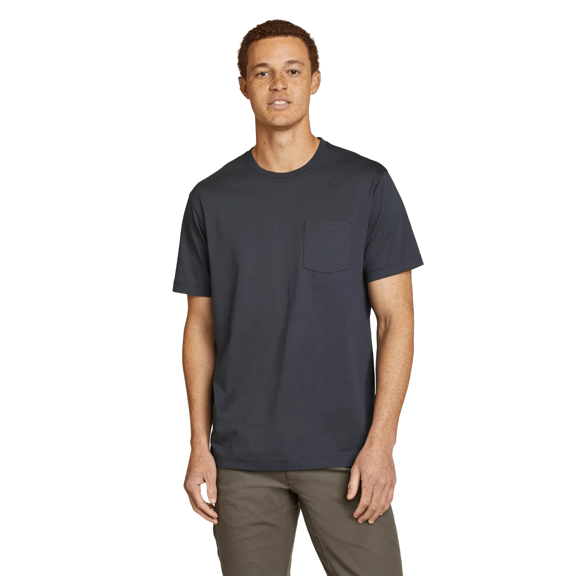 Eddie Bauer Men's Legend Wash 100% Cotton Short-Sleeve Pocket T-Shirt Soft Shrink Resistant Casual