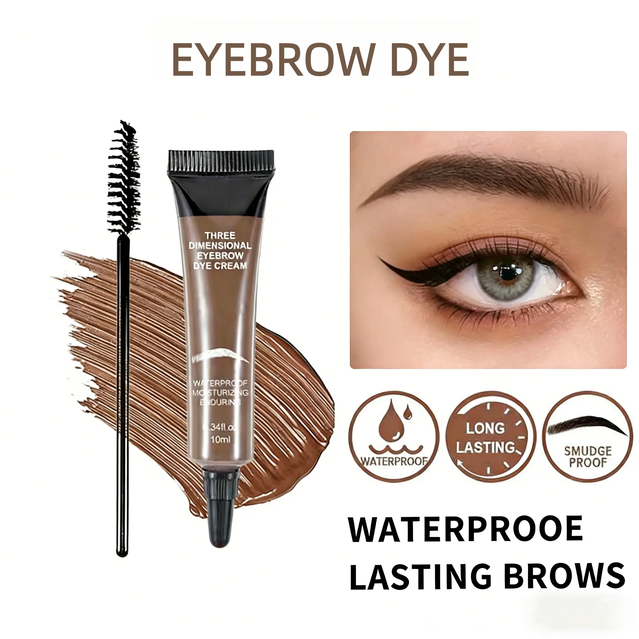 Eyebrow dye kit for everyday use and soft makeup looks Dedicated makeup tools