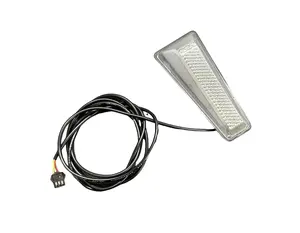 Third Brake Light Clear White Housing Plug & Play Easy Install Strobe or Solid Effect Car Accessory with Plug & Play Harness