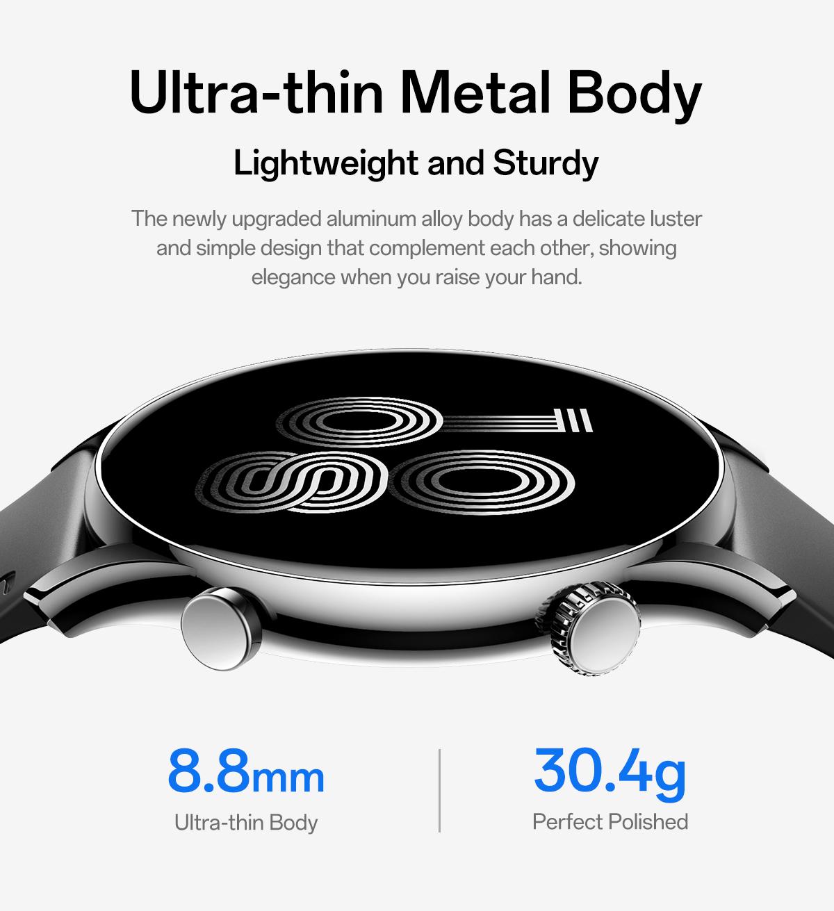 Aolon GTR3 Smartwatch — Stylish Spring Watch, 1.43" AMOLED HD display, AOD, heart rate monitoring, 110+ sports modes, waterproof, and up to 120-hour battery life. Compatible with iOS & Android, multiple colors, USB rechargeable, for Women & Men Aolon GTR3 Smartwatch — Stylish Spring Watch, 1.43" AMOLED HD display, AOD, heart rate monitoring, 110+ sports modes, waterproof, and up to 120-hour battery life. Compatible with iOS & Android, multiple colors, USB rechargeable, for Women & Men