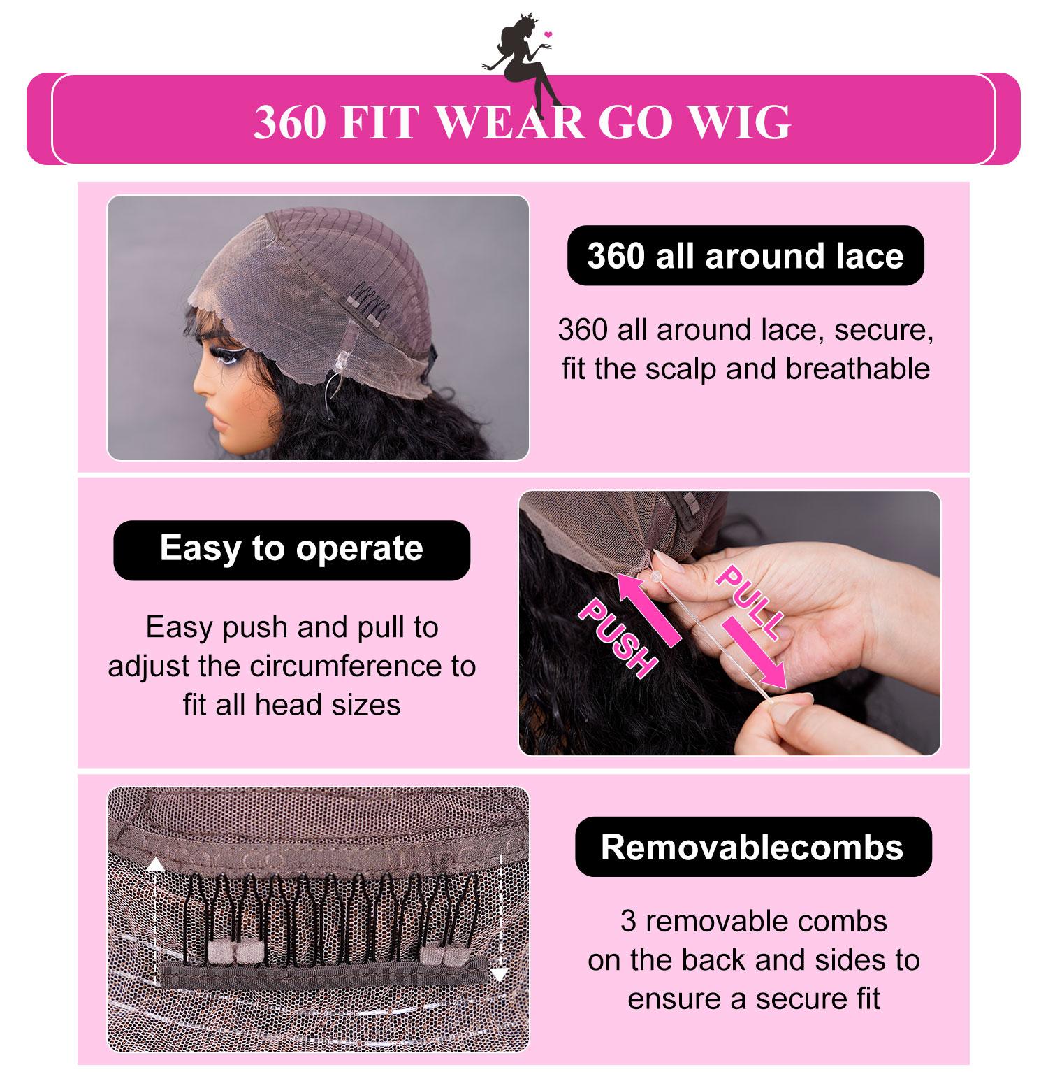 BGMgirl Water Wave 7*5 Wear Go Glueless 9*6 HD lace Pre Bleached Knots 180% Density Pre Plucked Pre Cut Lace Human Hair Closure Wig TikTokShopBlackFriday