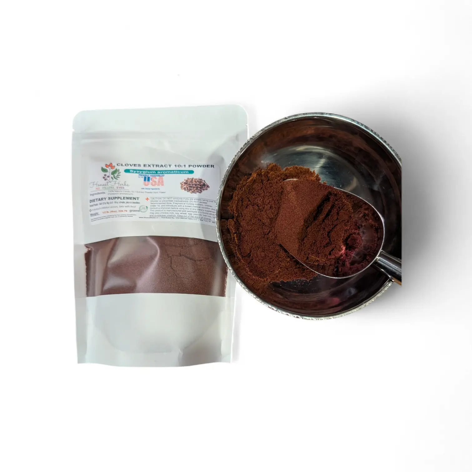 Cloves 10:1 Extract Powder (Syzygium aromaticum) Wild Crafted & Freshly Packed, ½ lb. (8oz.)