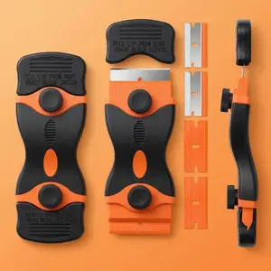 Upgrade Your Cleaning Arsenal with Our Premium Glass Scraper Tool Set! Featuring Safe Plastic Blades for Delicate Surfaces & Sharp Metal Blades for Tough Jobs - Get Yours Today and Experience the Difference